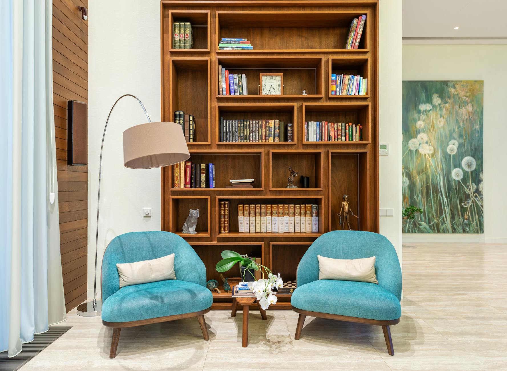 Copper Arc Floor Lamp